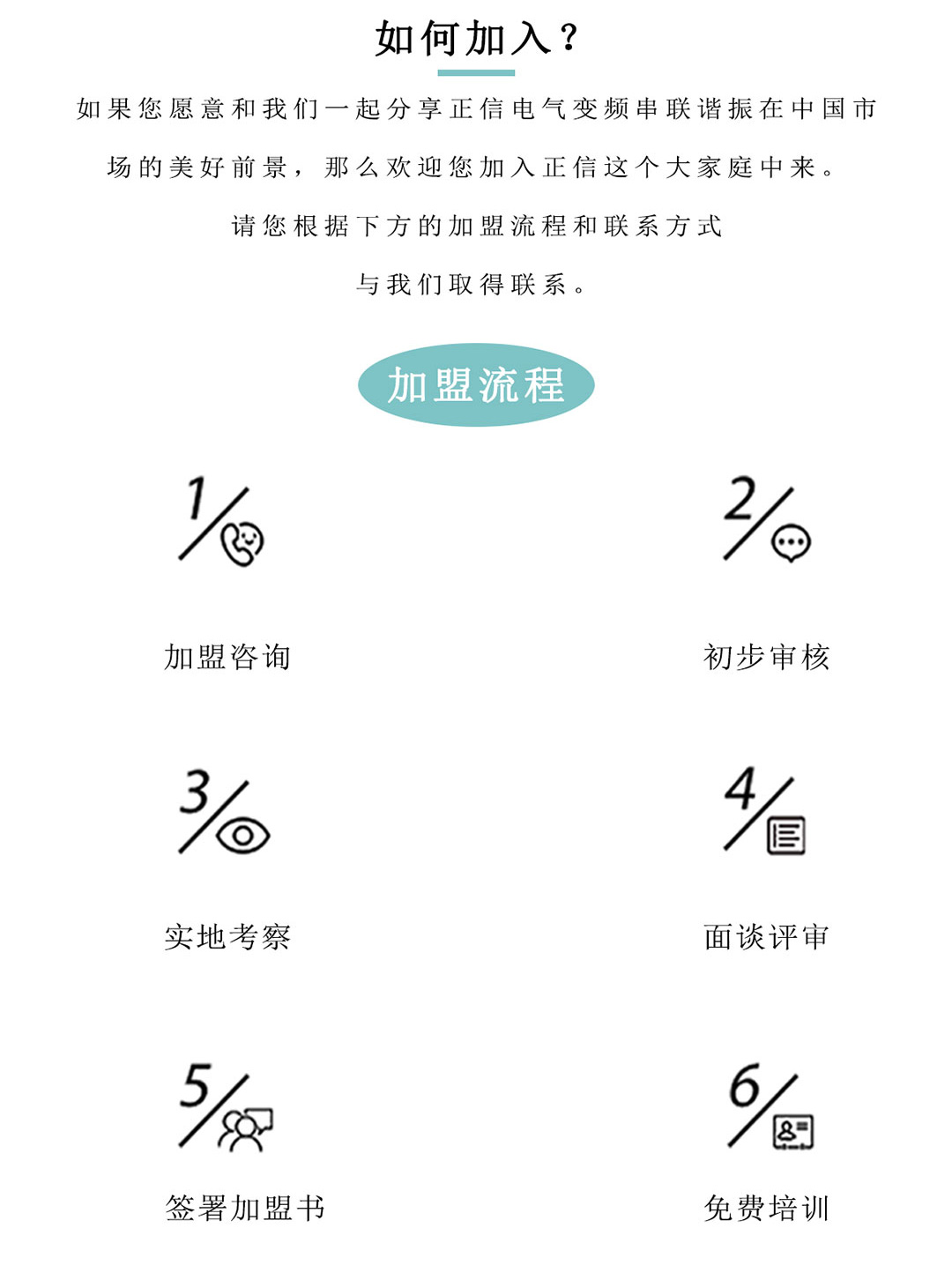 正信串联谐振加盟流程